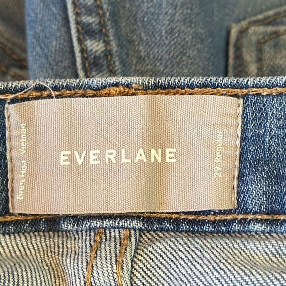 Everlane Blue  High Rise Jeans Light Wash Cotton size 29R - Picture 6 of 7